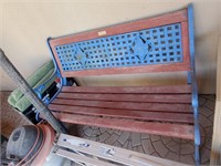 Metal/ Wood Bench Seat