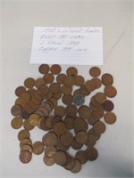 Lot of 90+ 1940s Wheat Pennies w/ 1 1943
