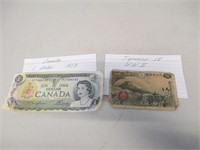 Vintage 1973 Canada Dollar & Japanese WWII