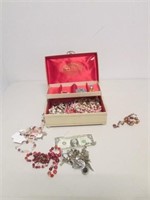 Jewelry Box w/ Jewelry - Many Nice Pieces