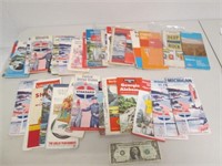 Lot of 35+ Vintage Highway Maps - Most 1950s
