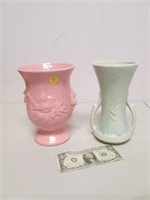 2 Vintage McCoy Pottery Vases