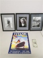 3 Titanic Movie Pictures & Metal Titanic Sign