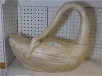 Wooden Carved Swan