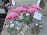 Local P/U Only Yard Art - Pink Flamingos & More