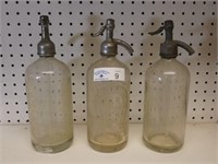 (3) Seltzer Bottles