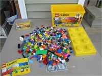 Large Lot of Legos w/ Legos Classic Case/Box