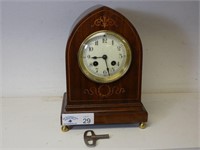 Mantle Clock with Inlaid Case