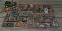 Lot of Vintage Model Tanks, Jeep, & More