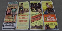 4 Vintage Western Movie Posters