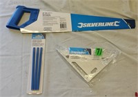 Roofer Rafter Square, Saw & Pencil Lot  NEW