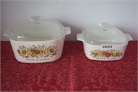 2 Corning Ware Baking Dishes