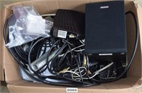 Large Lot of Electornic Cords , Speakers, Etc.