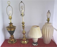 4 Lamps, 1 Large Shade