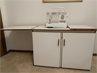 Sewing Cabinet With Singer Model 9410 Sewing