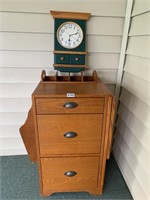 File Cabinet & Clock