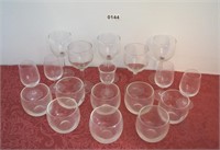 18pc. Stemware & Glasses