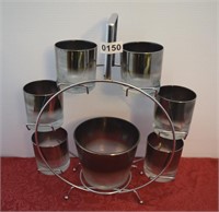 Unique Drink Set and Metal Carrier