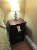 3 Drawer Basket End Table/Night Stand