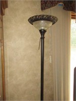 Floor Lamp, Asst. of Decor (On Mantle)