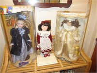 3 Dolls (Top Wicker Shelf)