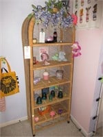 Wicker Shelf Unit (contents sell seperately)