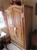 Lg. Pine Armoire (contents sell seperately)
