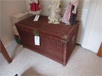 Lg. Wicker Chest  (Contents sell separate)