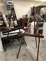 Wooden easels