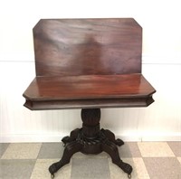 Classical Empire Mahogany Card Table