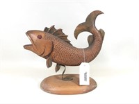 Avis Brown, Franklin County, Carp Wood Sculpture