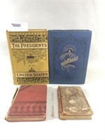 4 Vintage U.S. Presidential and Military Books