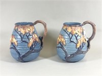 Pair of Carlton Ware Pottery Handle Vases