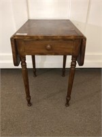 Drop Leaf Cherry Sheraton One Drawer Stand