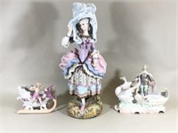 3 Bisque Figurines