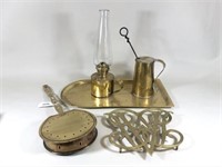 5 Antique Brass Accessories