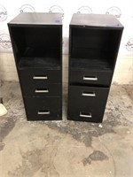 Pair of file cabinets