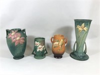 4 Pieces of Roseville Pottery
