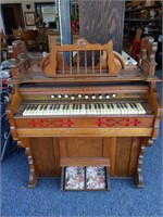 Antique Pump Organ 42.5" x 23" x 49"