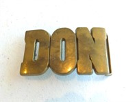 DON Belt Buckle - Solid Brass D-4030