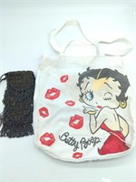 Betty Boop Canvas Bag and Beaded Accessory Bag