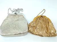 (2) Whiting & Davis Co. Accessory Bags