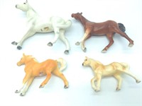 (4) Ceramic Horse Figurines - Enesco, Napcoward