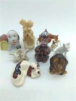 Porcelain and Ceramic Dog Figurines