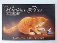 Watkins Bros Pet Supplies Metal Sign 16" x 11"
