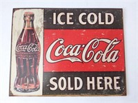 Coca-Cola Metal Sign 16" x 12.5"