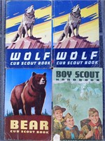 Vintage Boy Scout and Cub Scout Books