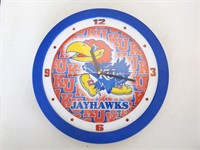 KU Jayhawks Wall Clock 11.5"