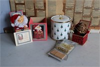 Christmas Teddy Bear Music Boxes & Ice Bucket