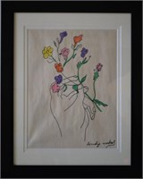 Attributed to Andy Warhol Original Flowers